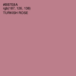 #BB7E8A - Turkish Rose Color Image